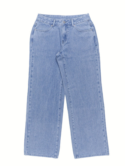 Slash Pocket Low Rise Jeans