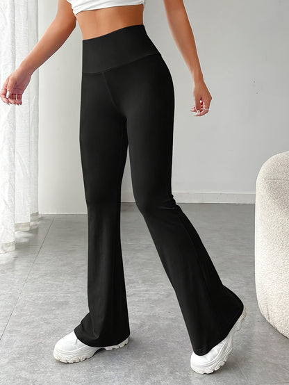 High Waist Flared Leg Pants