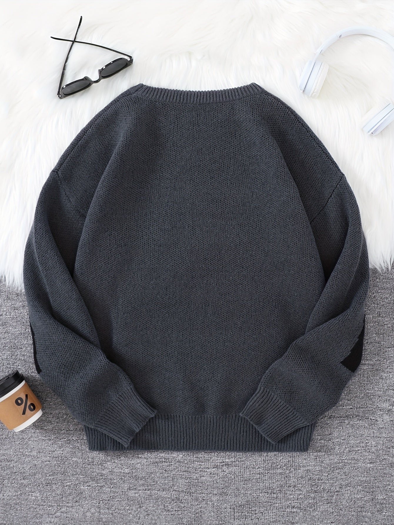 Casual Crew Neck Pullover