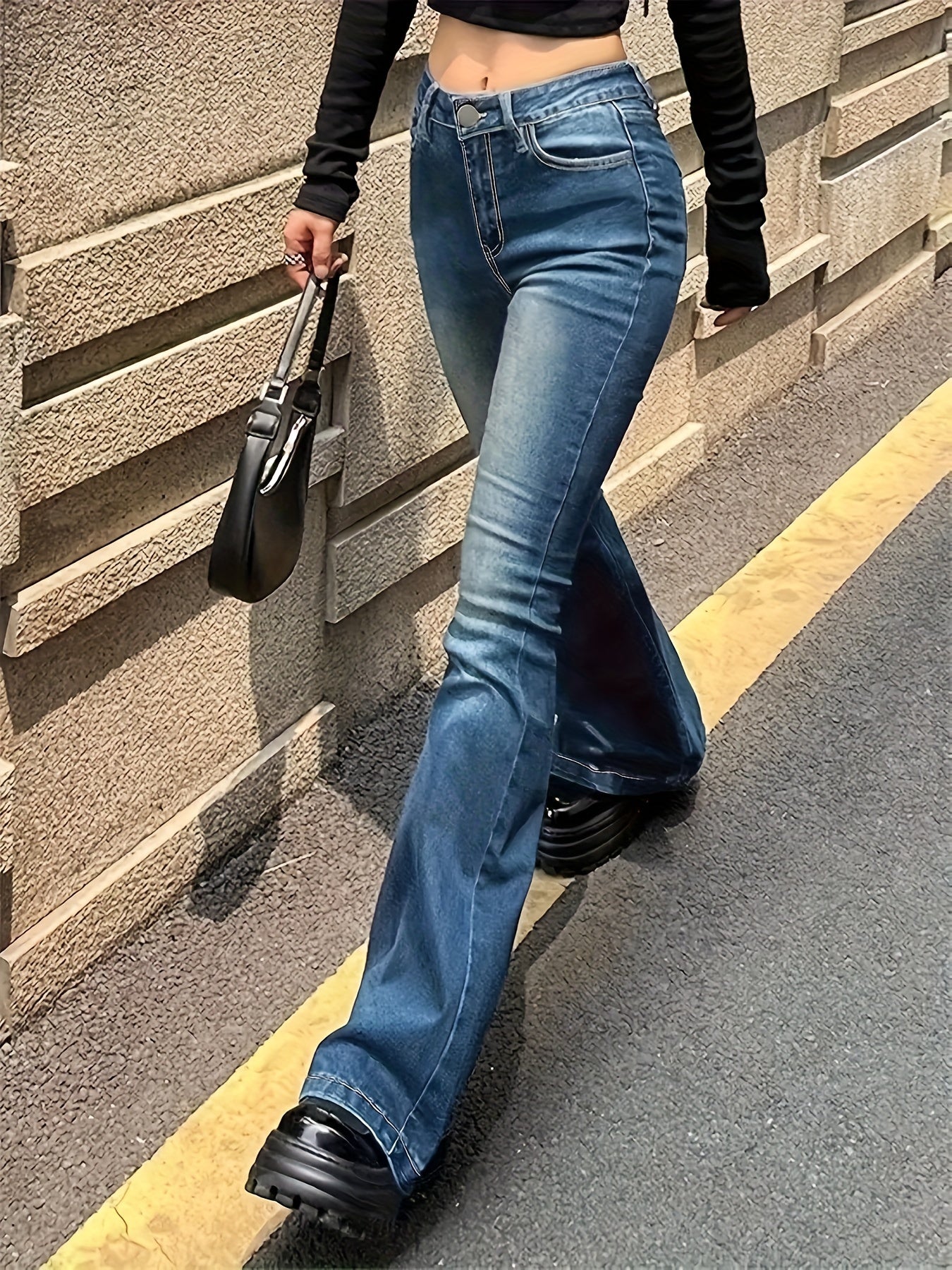 Mid-Rise Stretch Jeans