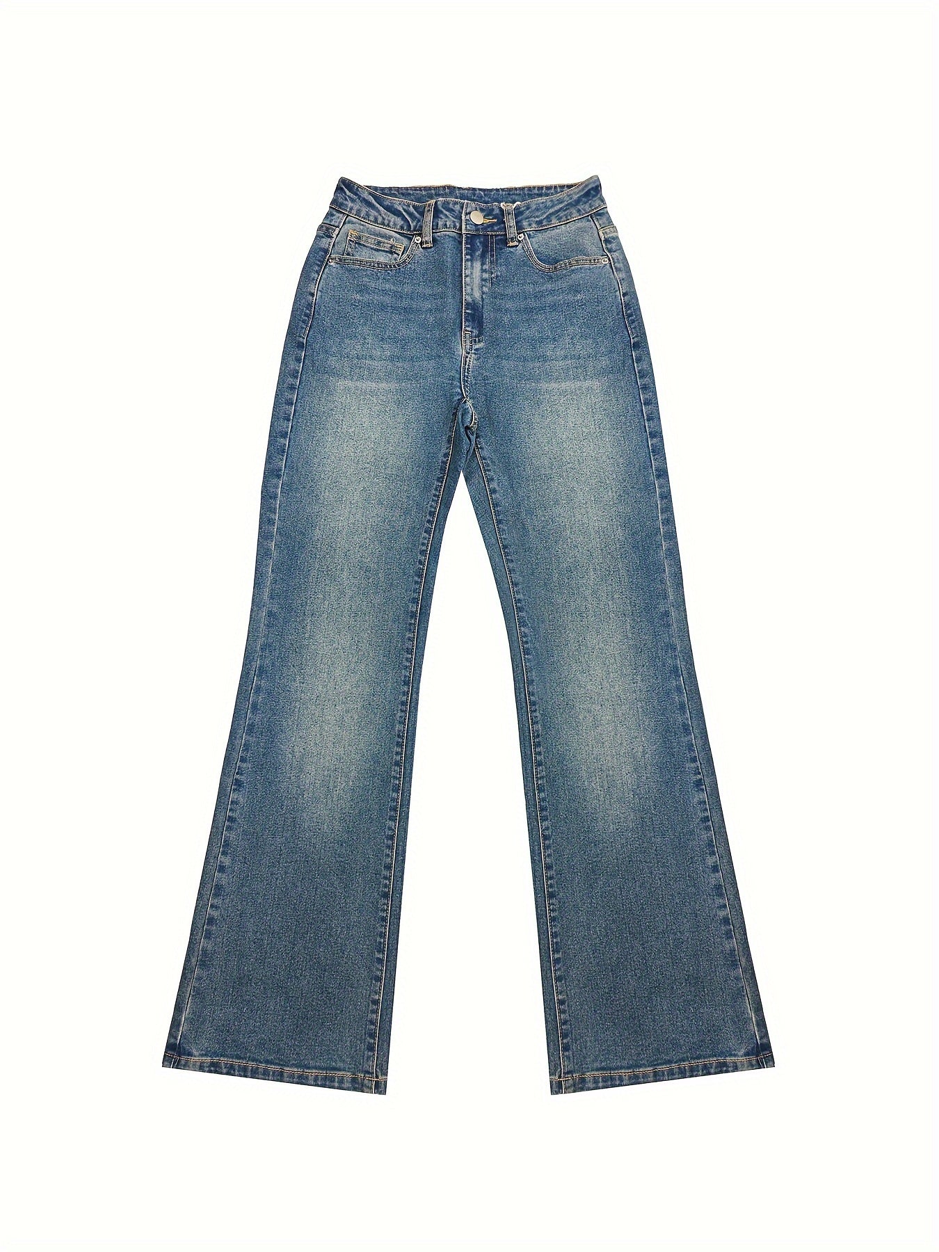 Mid Waist Blend Jeans