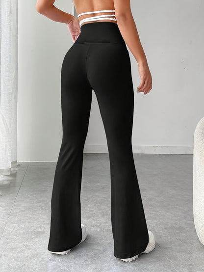 High Waist Flared Leg Pants