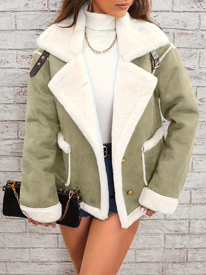 Lapel Plush Jacket