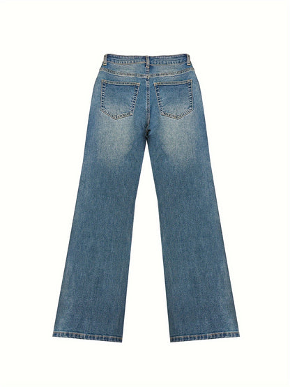 Mid Waist Blend Jeans