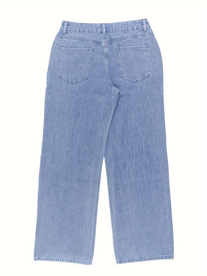 Slash Pocket Low Rise Jeans