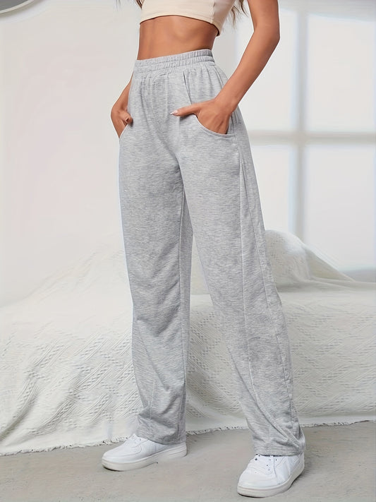 Solid Color Casual Sports Pants