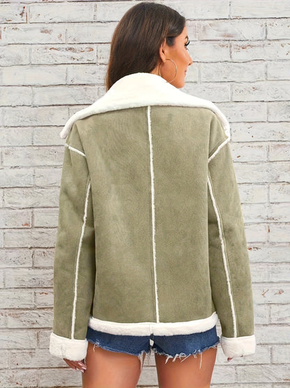 Lapel Plush Jacket