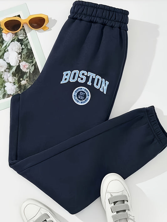 Boston Print Jogger Sweatpants